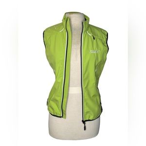 Swix S women’s lime green and black vest